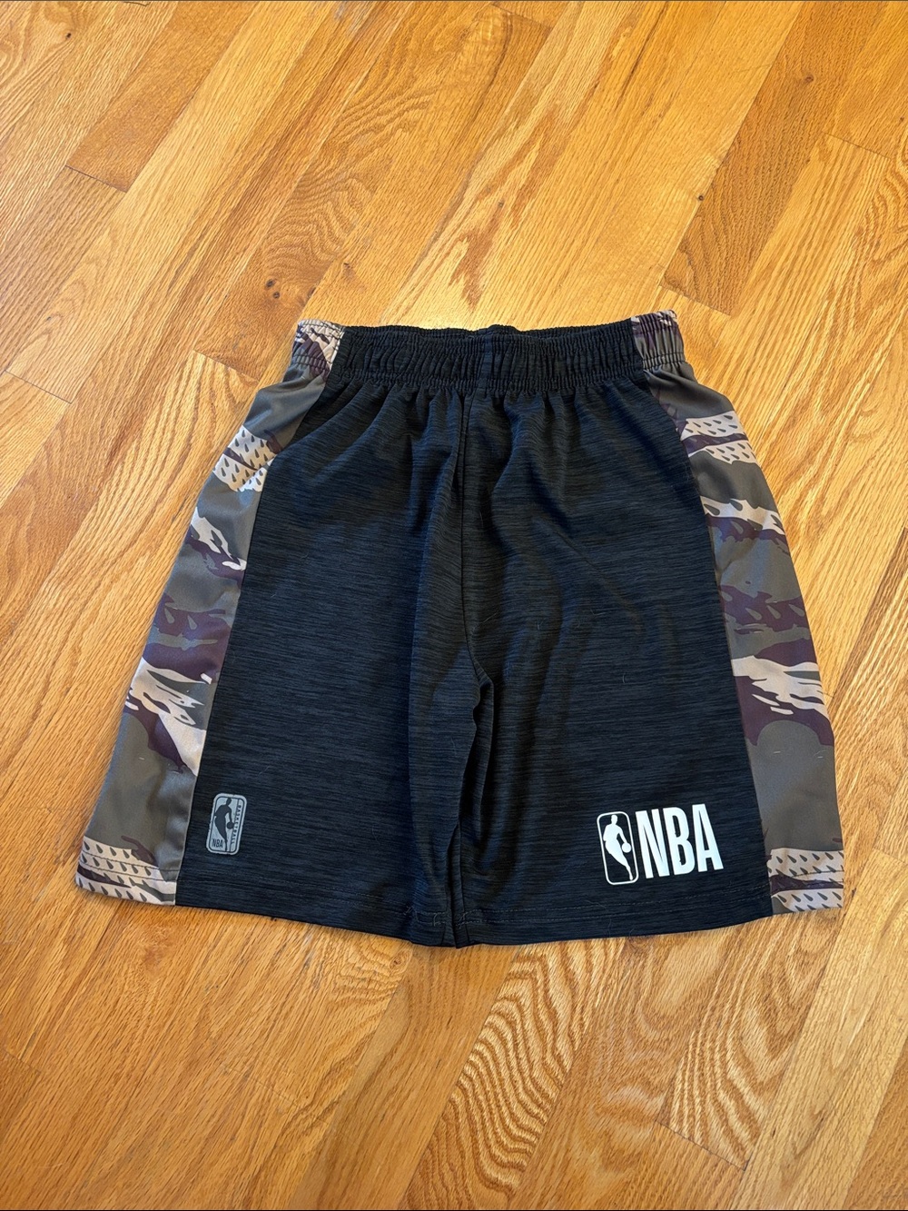 NBA Black Athletic Shorts with Camo Side Panels